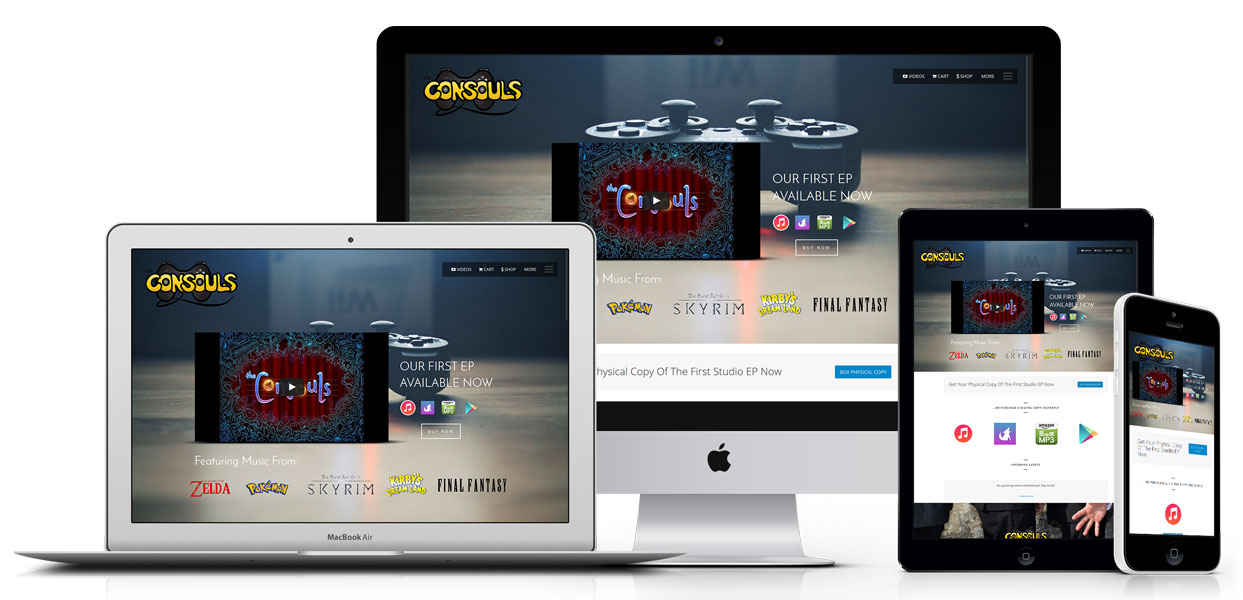 The Consouls - Music Web Design Sydney