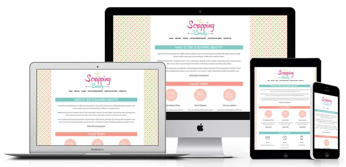 The Scrapping Beauty - advisori responsive web design